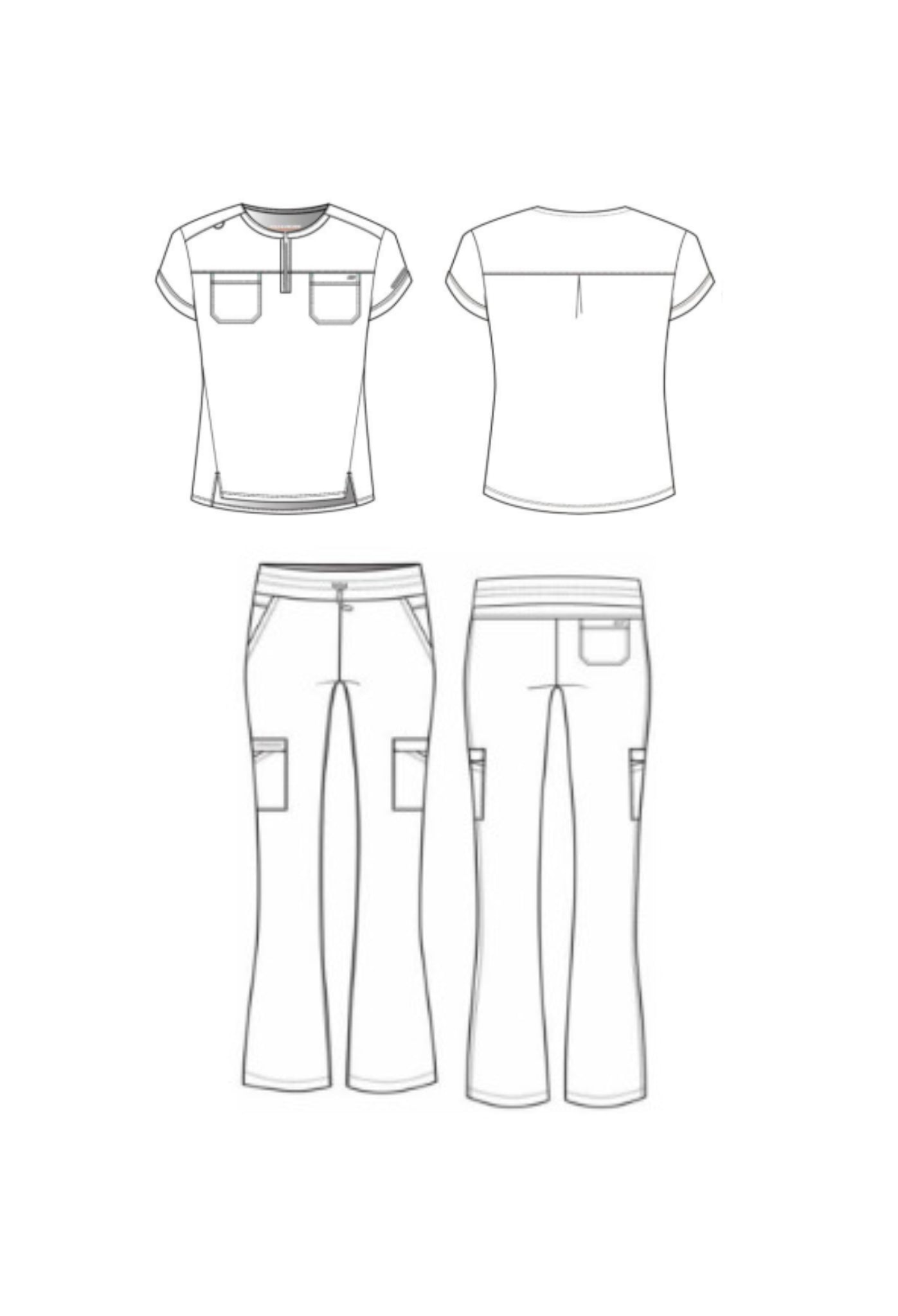 Uniforme médico para Dama Ripstop Trek Tuck-In Top-Explore Pant