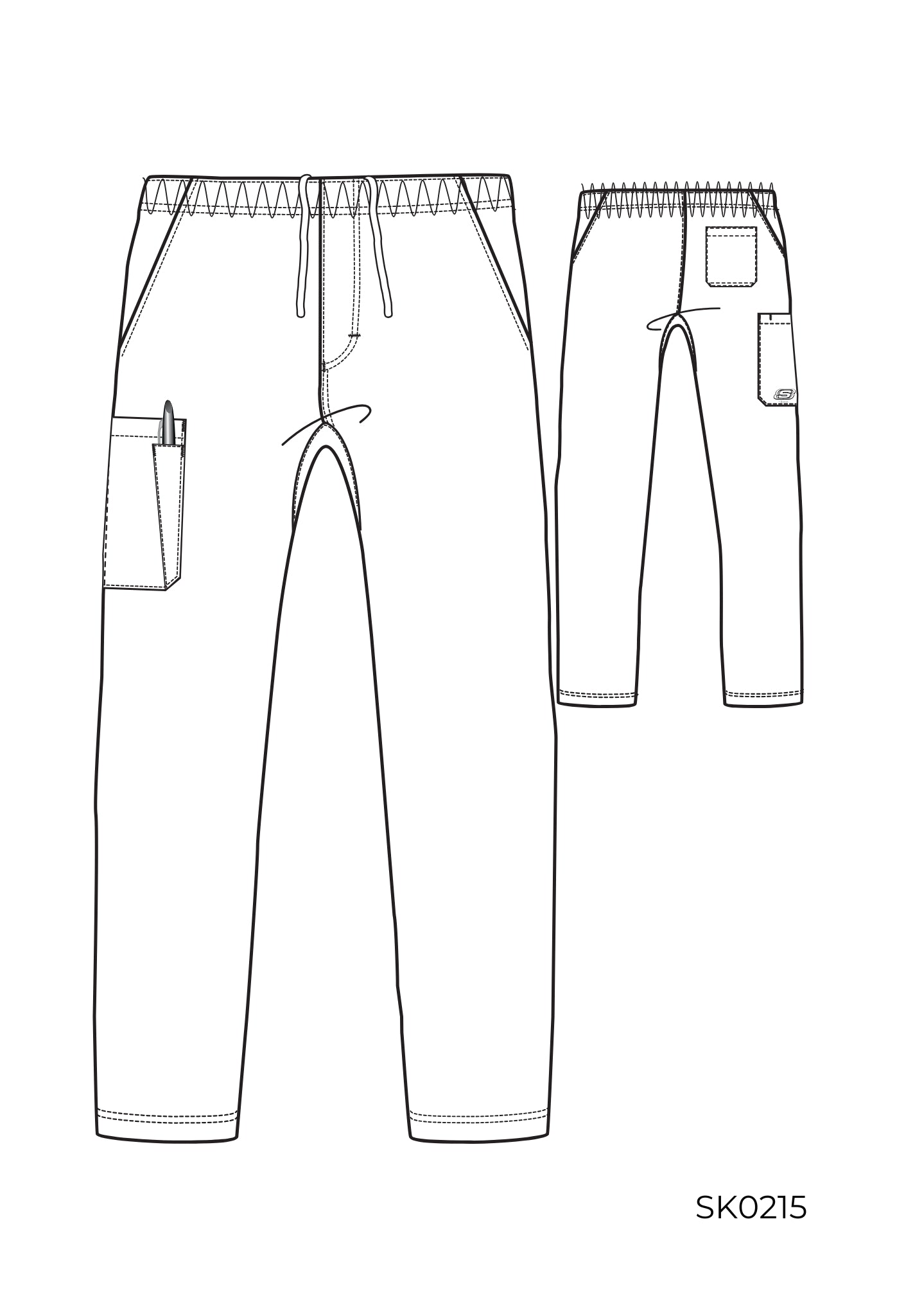 Uniforme médico para caballero Skechers Structure Top-Structure Pant