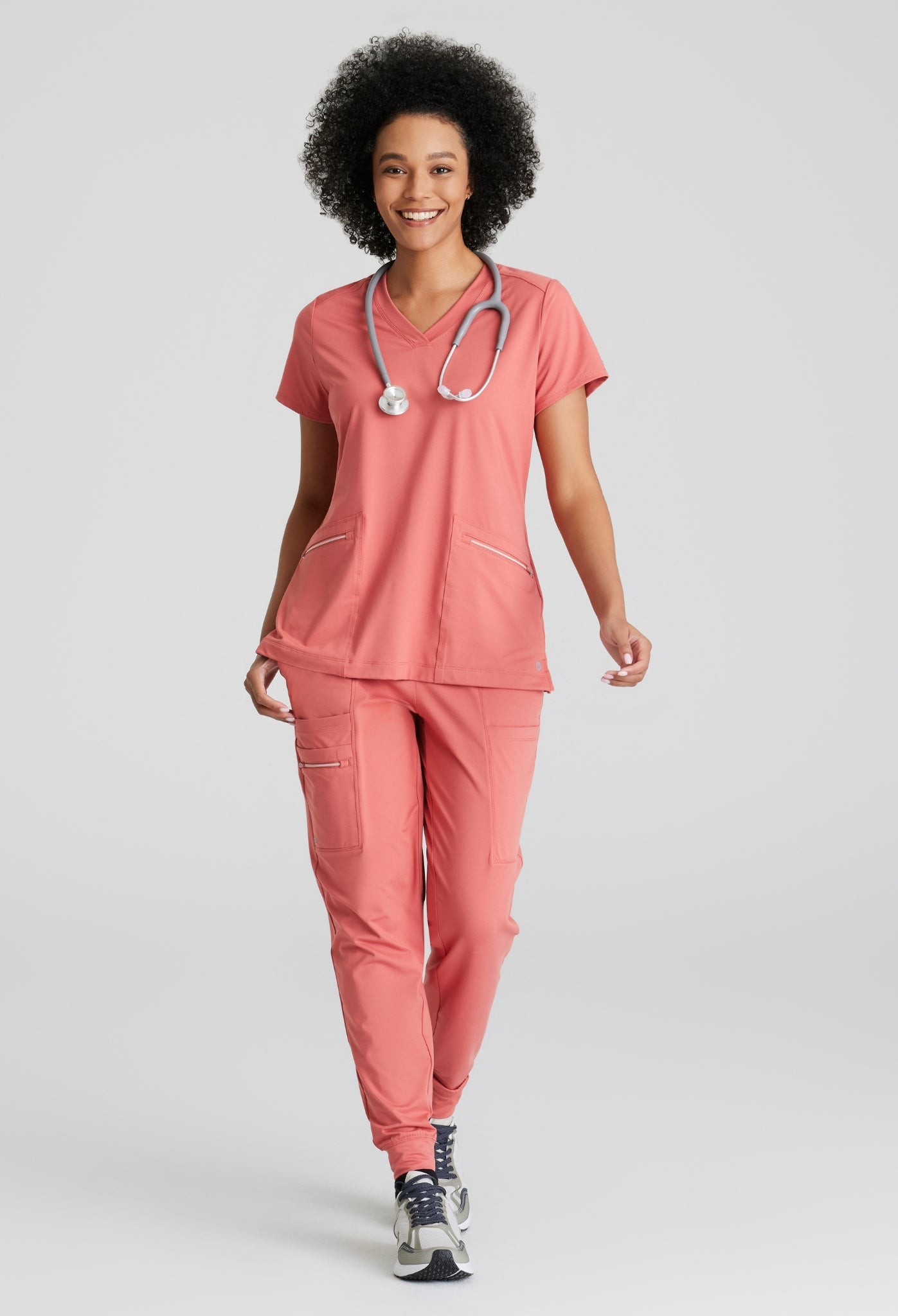 Uniforme médico para dama Barco One Victory Knit Top-Pro Knit Jogger