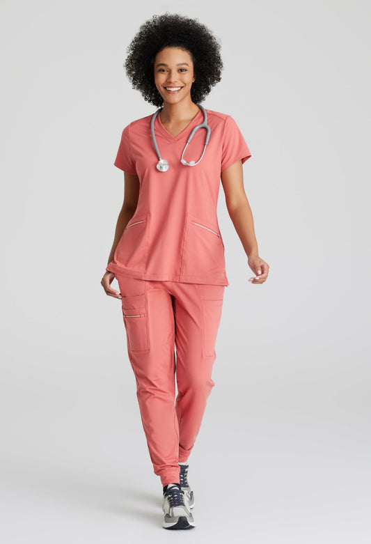 Uniforme médico para dama Barco One Victory Knit Top-Pro Knit Jogger