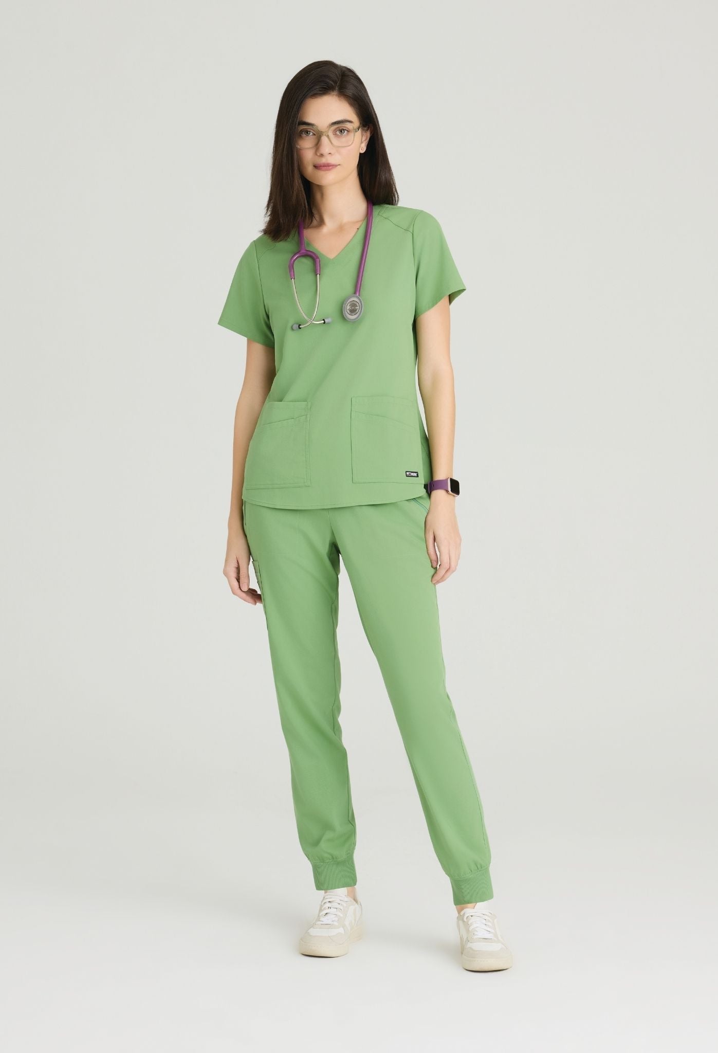 Uniforme médico para dama Grey's Anatomy™ Spandex Stretch  Emma Top-Eden Jogger — Grey's Anatomy™ by Barco Spandex Stretch