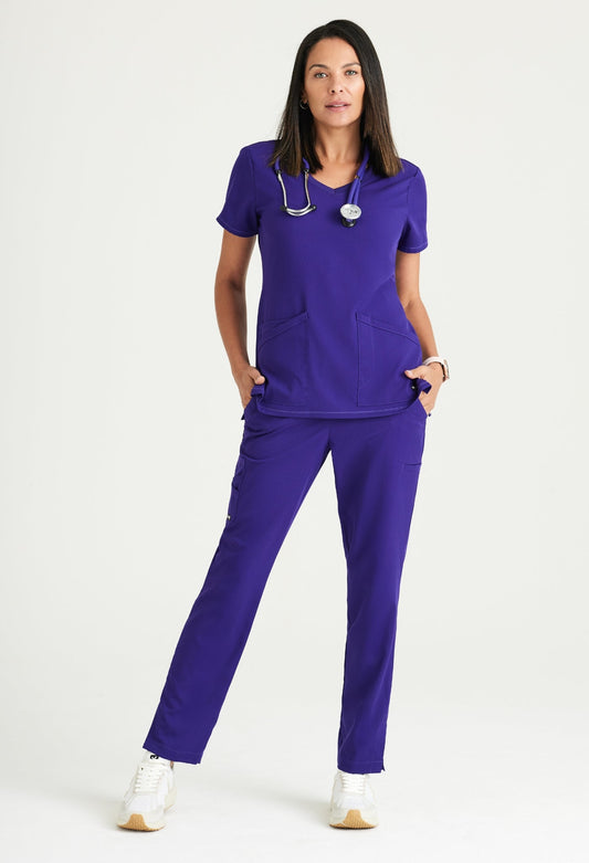 Uniforme médico para dama Grey's Anatomy™ Spandex Stretch Serena Top-Pant-XL — Grey's Anatomy™ by Barco Spandex Stretch