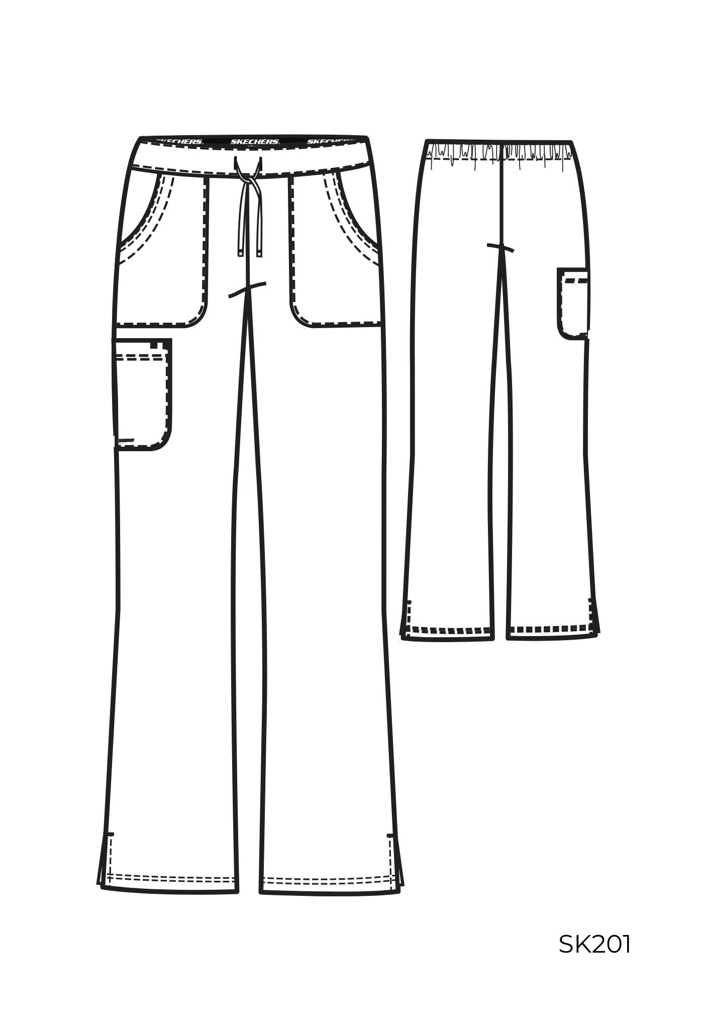 Uniforme médico para dama Skechers Breeze Top-Reliance Pant Petite