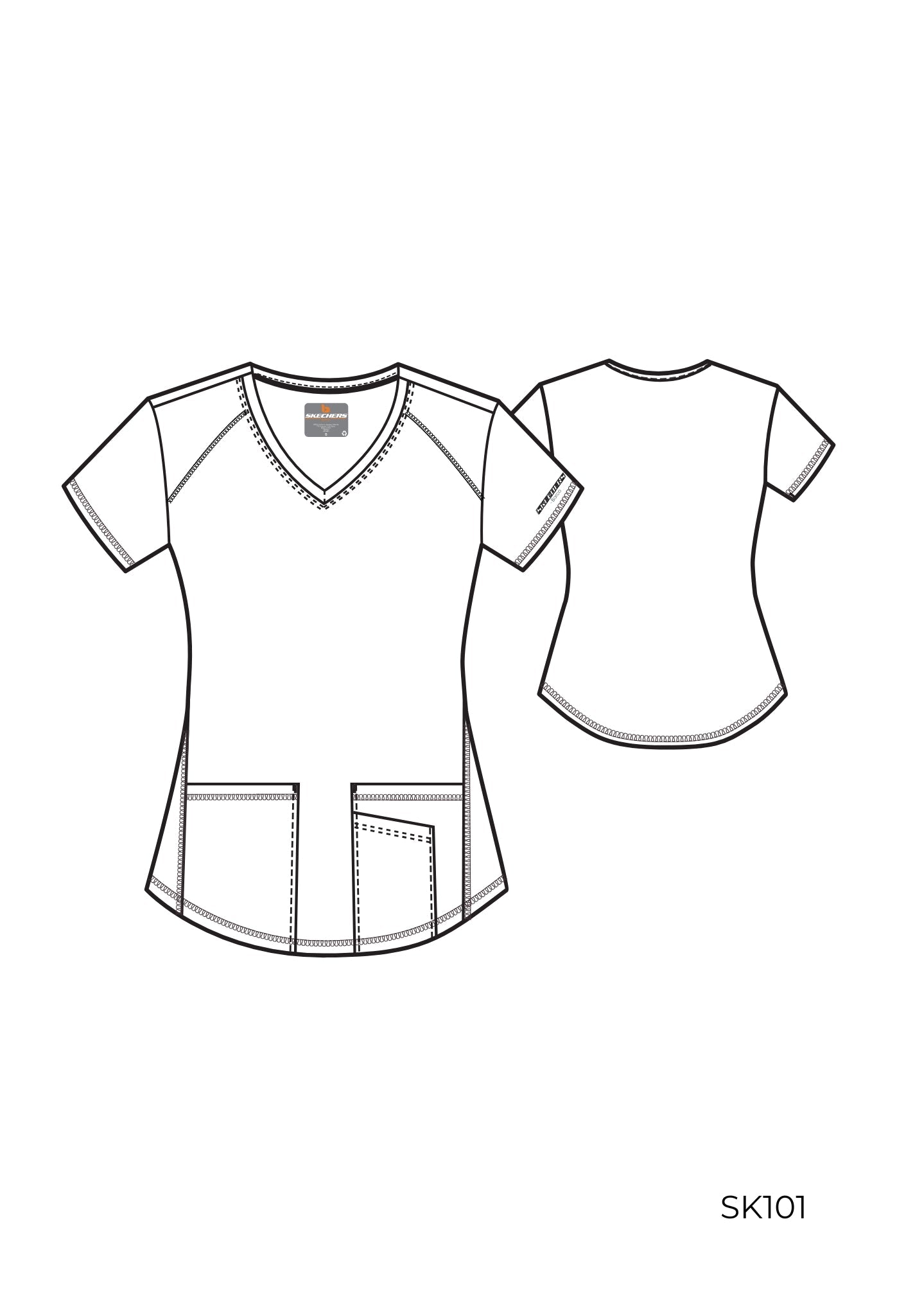 Filipina médica para dama Skechers Breeze Top